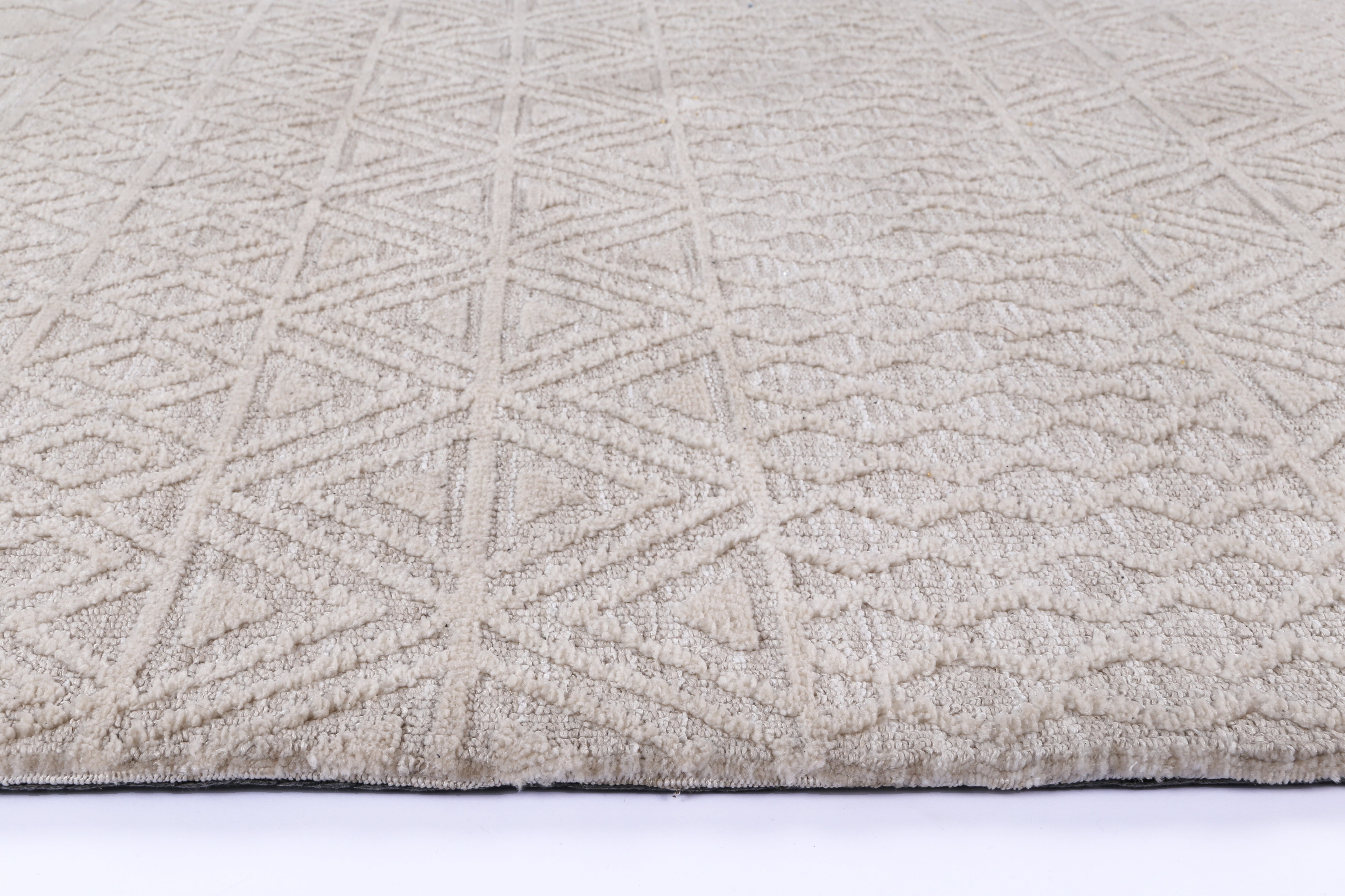 Amritsar Ramdass Cream Cotton Blend Rug