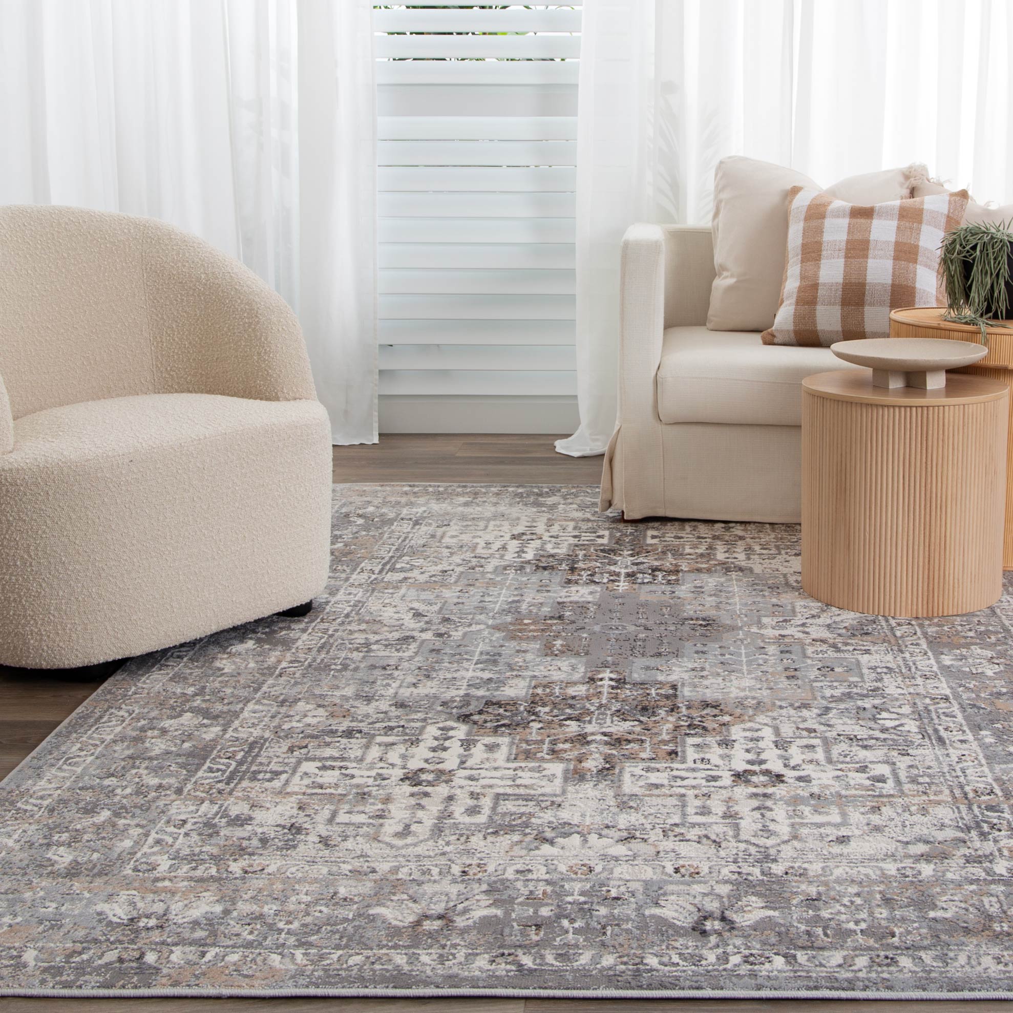 Expressions Grey Oriental Rug- EX04