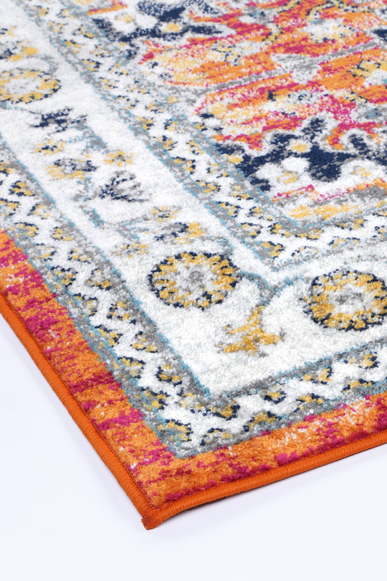 Provence Pagnol Rust Multi Traditional Rug - PROV20