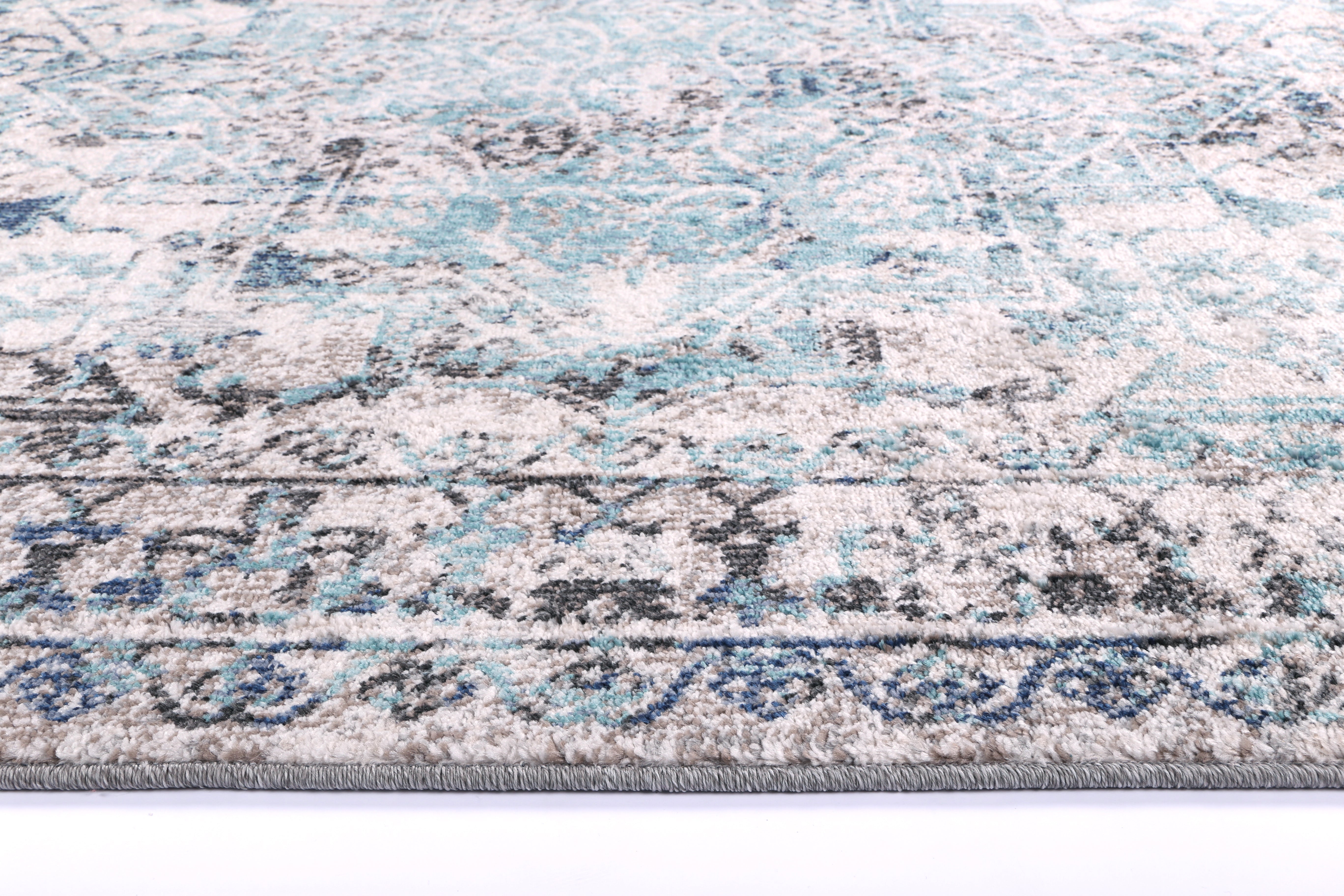 Salsa Adrianita Ivory & Blue Transitional Rug