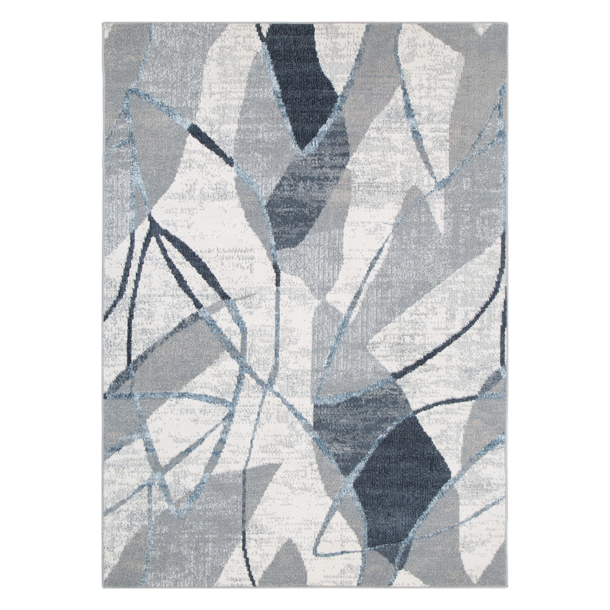 Santana Rhythm Grey Blue Rug - SANTA07